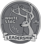 Subdued White Stag Badge